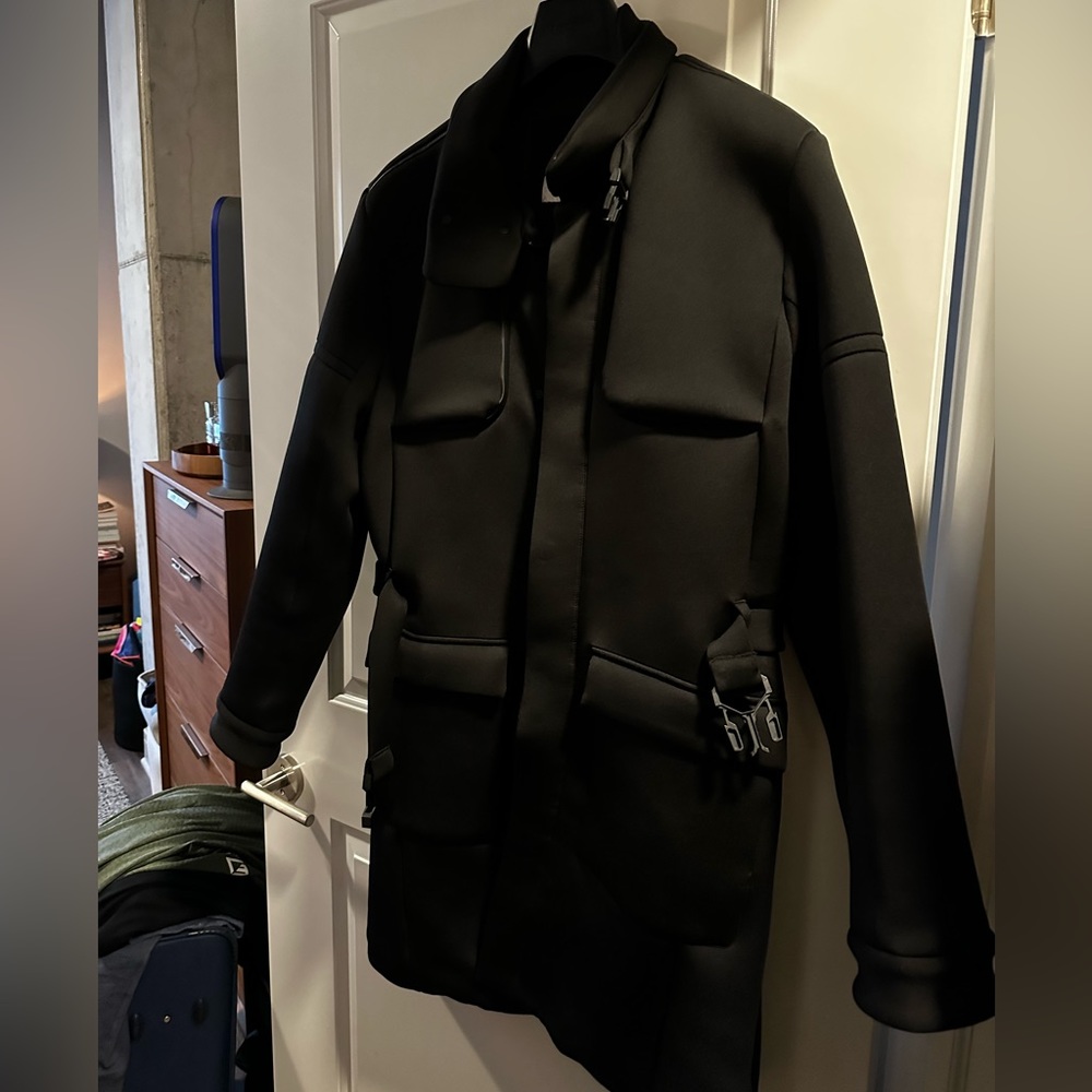 Calvin Klein Collection men’s overcoat - very futuristic!